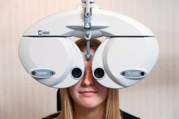 Photo of an eye exam